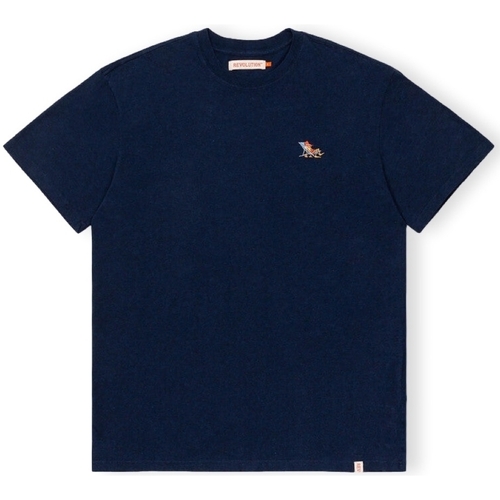Îmbracaminte Bărbați Tricouri & Tricouri Polo Revolution T-Shirt Loose 1264 LAZ - Navy albastru
