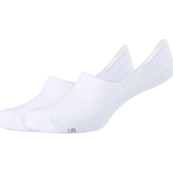 Accesorii Șosete Skechers 2PPK Basic Footies Socks Alb