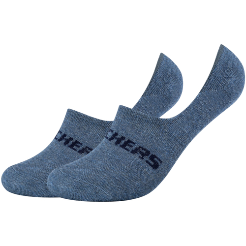 Accesorii Șosete Skechers 2PPK Mesh Ventilation Footies Socks albastru