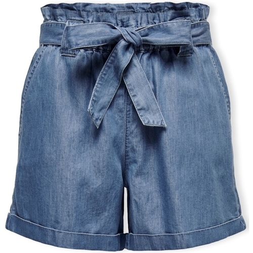 Îmbracaminte Femei Pantaloni scurti și Bermuda Only Noos Bea Smilla Shorts - Medium Blue Denim albastru