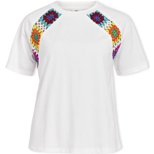 Îmbracaminte Femei Topuri și Bluze Object Top Bea S/S - Bright White Multicolor
