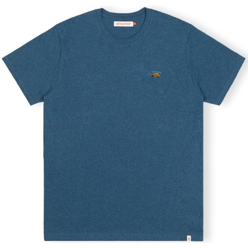 Îmbracaminte Bărbați Tricouri & Tricouri Polo Revolution T-Shirt Regular 1284 2CV - Dustblue albastru