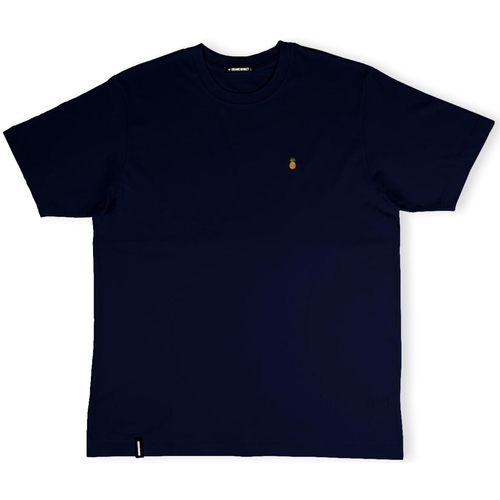 Îmbracaminte Bărbați Tricouri & Tricouri Polo Organic Monkey Fine Apple T-Shirt - Navy albastru