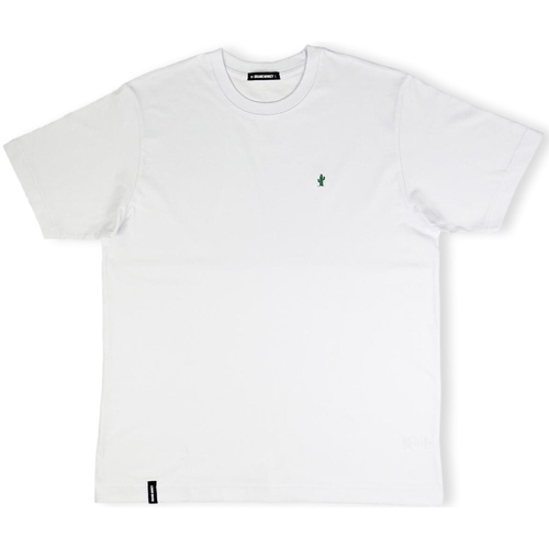 Îmbracaminte Bărbați Tricouri & Tricouri Polo Organic Monkey Spikey Lee T-Shirt - White Alb