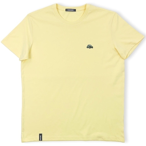 Îmbracaminte Bărbați Tricouri & Tricouri Polo Organic Monkey Summer Wheels T-Shirt - Yellow Mango galben