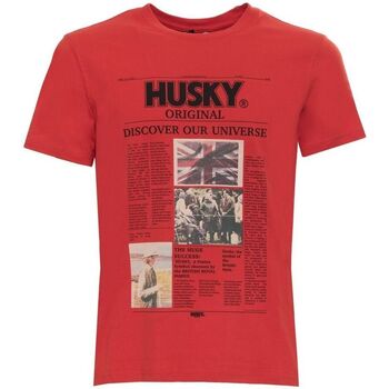 Îmbracaminte Bărbați Tricouri mânecă scurtă Husky - hs23beutc35co196-tyler roșu