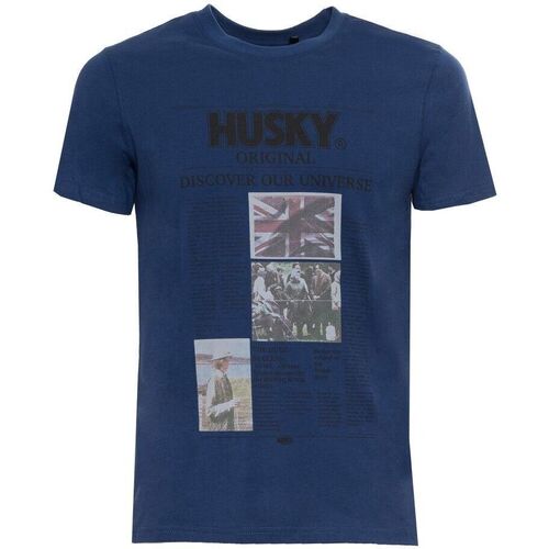 Îmbracaminte Bărbați Tricouri mânecă scurtă Husky - hs23beutc35co196-tyler albastru