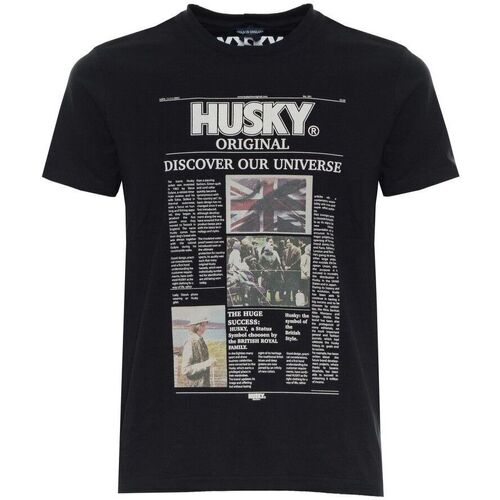 Îmbracaminte Bărbați Tricouri mânecă scurtă Husky - hs23beutc35co196-tyler Negru