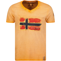 Îmbracaminte Bărbați Tricouri mânecă scurtă Geo Norway SW1561HGN-ORANGE portocaliu