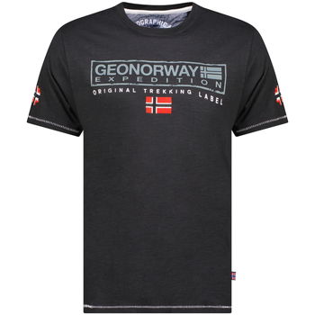 Îmbracaminte Bărbați Tricouri mânecă scurtă Geo Norway SY1311HGN-Black Negru