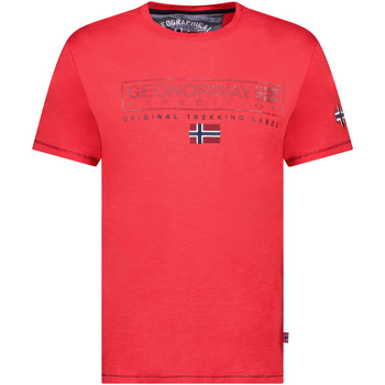 Îmbracaminte Bărbați Tricouri mânecă scurtă Geo Norway SY1311HGN-Red roșu