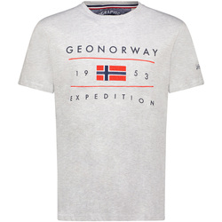 Îmbracaminte Bărbați Tricouri mânecă scurtă Geo Norway SY1355HGN-Blended Grey Gri