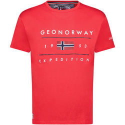 Îmbracaminte Bărbați Tricouri mânecă scurtă Geo Norway SY1355HGN-Red roșu