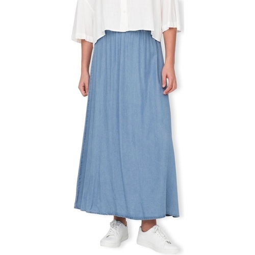 Îmbracaminte Femei Fuste Only Pena Venedig Long Skirt - Medium Blue Denim albastru