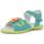 Pantofi Fete Sandale Boletta BOLETA  - SANDALES CUIR ENFANT FILLE 7620 BLEU albastru