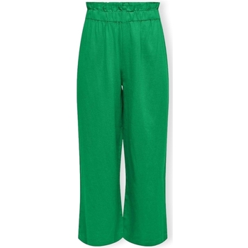 Îmbracaminte Femei Pantaloni  Only Solvi-Caro Linen Trousers - Green Bee verde