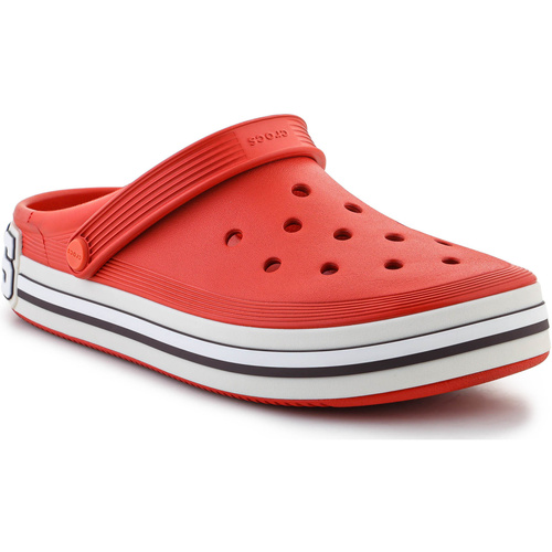 Pantofi Papuci de vară Crocs Off Court Logo Clog 209651-625 roșu