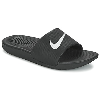 Pantofi Copii Șlapi Nike KAWA SLIDE Negru / Alb