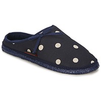Pantofi Femei Papuci de casă Giesswein PLEIN Albastru / Picățele buline / Alb
