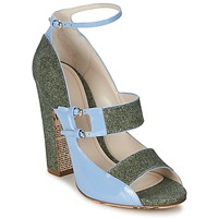 Pantofi Femei Sandale
 John Galliano A54250 Albastru / Verde