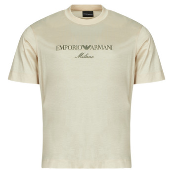 Îmbracaminte Bărbați Tricouri mânecă scurtă Emporio Armani T-SHIRT EM001033 Ecru
