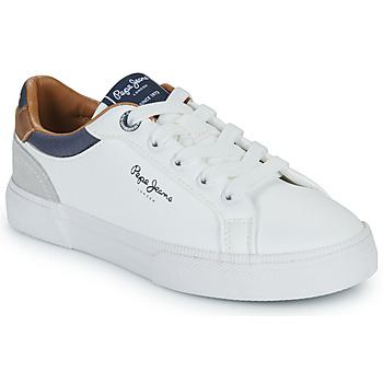 Pantofi Băieți Pantofi sport Casual Pepe jeans KENTON COURT B Alb