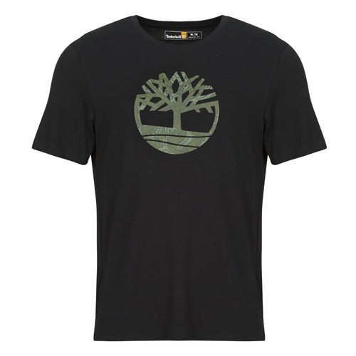 Îmbracaminte Bărbați Tricouri mânecă scurtă Timberland KENNEBEC RIVER CAMO TREE LOGO Negru