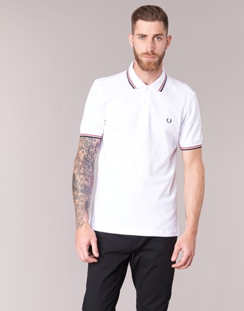 Fred Perry THE FRED PERRY SHIRT Alb / Roșu
