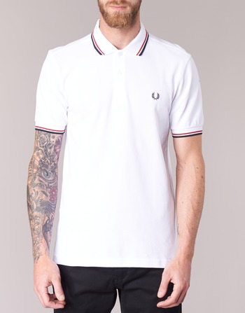 Fred Perry THE FRED PERRY SHIRT Alb / Roșu