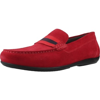 Pantofi Bărbați Mocasini Geox U ASCANIO roșu
