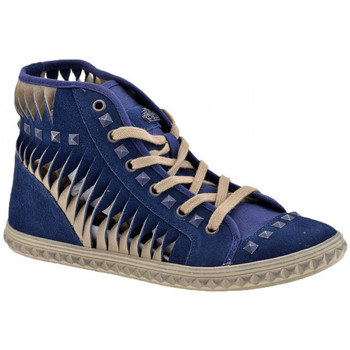 Pantofi Femei Sneakers Fornarina Sneaker  Mid  Bulloni albastru
