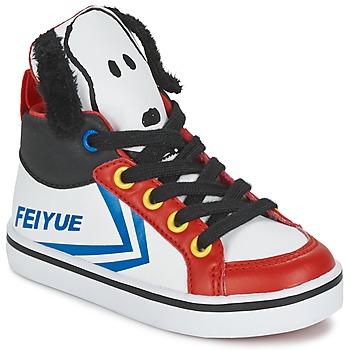 Pantofi Copii Pantofi sport stil gheata Feiyue DELTA MID PEANUTS Alb / Negru / Roșu