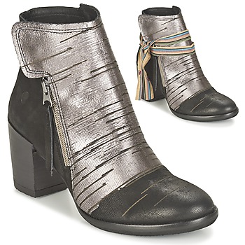 Pantofi Femei Botine Felmini CARMEN Negru / Argintiu