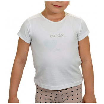 Îmbracaminte Copii Tricouri & Tricouri Polo Geox T-shirt Alb