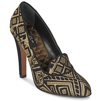 Pantofi Femei Pantofi cu toc Etro 3055 Negru / Auriu