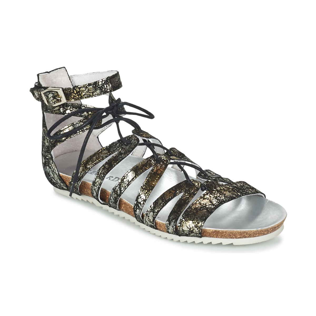 Pantofi Femei Sandale Regard RABAZO Negru / Argintiu