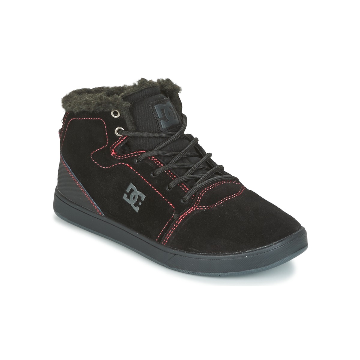 Pantofi Copii Pantofi sport stil gheata DC Shoes CRISIS HIGH WNT Negru / Roșu / Alb