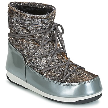 Pantofi Femei Cizme de zapadă Moon Boot MOON BOOT WE LOW LUREX Gri / Argintiu
