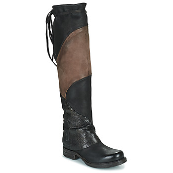 Pantofi Femei Cizme lungi peste genunchi Airstep / A.S.98 SAINT EC PATCH Negru