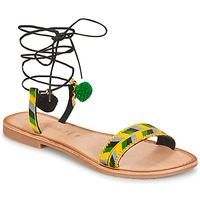 Pantofi Femei Sandale
 Lola Espeleta EDWINA Verde / Galben / Negru