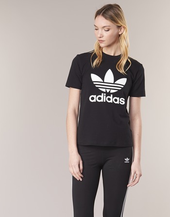 Îmbracaminte Femei Tricouri mânecă scurtă adidas Originals TREFOIL TEE Negru