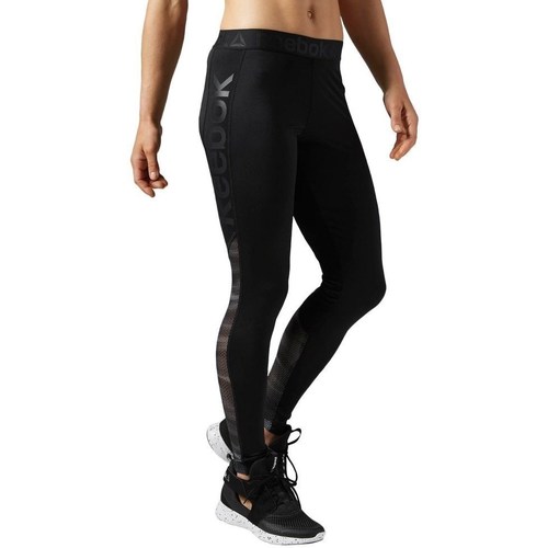 Îmbracaminte Femei Pantaloni  Reebok Sport Workout Show Mesh Logo Negru