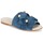 Pantofi Femei Papuci de vară KG by Kurt Geiger NAOMI-BLUE Albastru