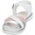 Pantofi Fete Sandale Citrouille et Compagnie IZOEGL Alb / Roz / Argintiu