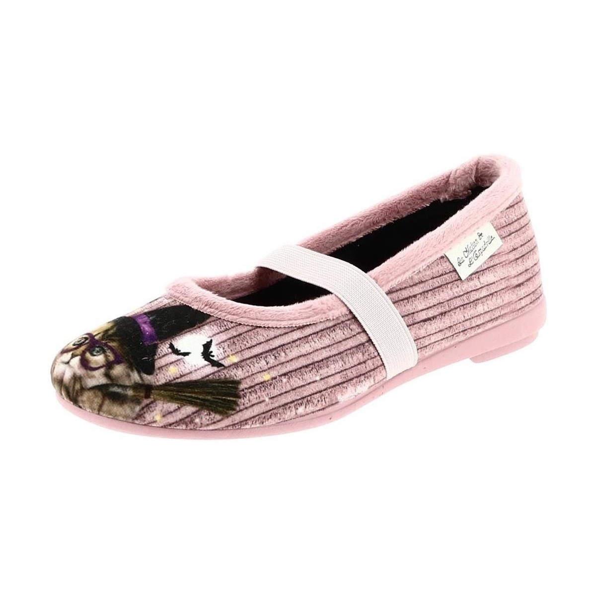 Pantofi Fete Balerin și Balerini cu curea La Maison De L'espadrille 9056 roz