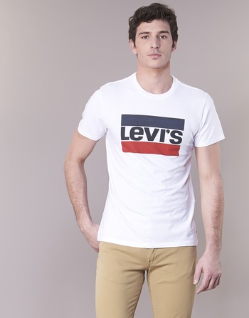Îmbracaminte Bărbați Tricouri mânecă scurtă Levi's GRAPHIC SPORTSWEAR LOGO Alb