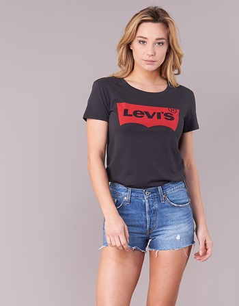 Îmbracaminte Femei Tricouri cu mânecă lungă  Levi's THE PERFECT TEE Negru