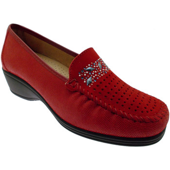 Pantofi Femei Mocasini Calzaturificio Loren LOK3988ro rosso
