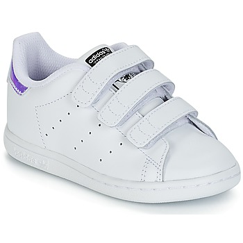 Pantofi Fete Pantofi sport Casual adidas Originals STAN SMITH CF I Alb / Argintiu