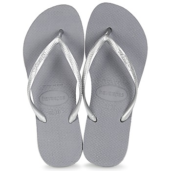 Pantofi Femei  Flip-Flops Havaianas SLIM Gri / Metal